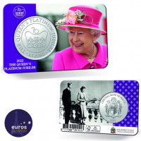 Coincard 2,5 euros MALTE 2022 -Jubilé de Platine de Sa Majesté La Reine - 2022 - Brillant Universel