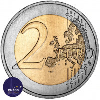 Rouleau 25 x 2 euros commémoratives revers PORTUGAL 2022 - Première traversée aérienne de l'Atlantique Sud - UNC