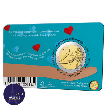 Coincard FL 2 euros BELGIQUE 2021 - Version Flamande - Secteur des Soins de Santé COVID - BU