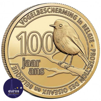 Pièce de 2,5 euros Belgique 2022 - 100 ans de protection des oiseaux en Belgique - BU