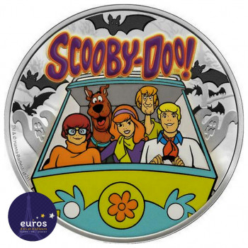 ÎLE de la BARBADE 2021 - 1$ BBD - Scooby-Doo ! - Argent 0.999 - Belle Épreuve