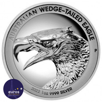 AUSTRALIE 2022 - Wedge-tailed Eagle - 1oz Argent belle Épreuve Ultra Haut Relief