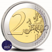 Revers de la pièce de 2 euros commémorative commune PAYS-BAS 2022 - 35ème anniversaire Erasmus + - Belle Épreuve