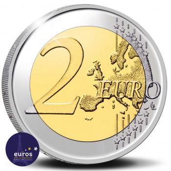 Revers de la pièce de 2 euros commémorative BELGIQUE 2021 - 500 ans des pièces de Charles Quint - BU