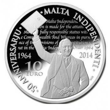 10€ Malte 2014 "Indépendance"