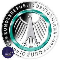 Revers des pièces de 5 x 10 euros ALLEMAGNE 2022 - Au Service de la Société - Les Soins Infirmiers - ADFGJ