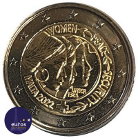 2 euros commémorative MALTE 2022 - Nations Unies Femmes, Paix et Sécurité