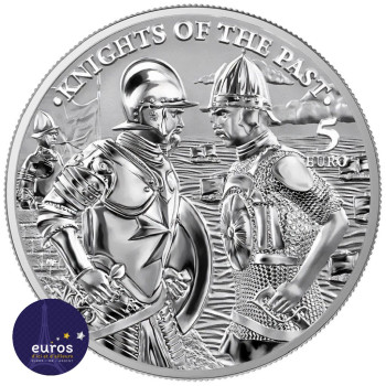 5 euros MALTE 2022 - Knights of the Past - 1oz argent Brillant Universel