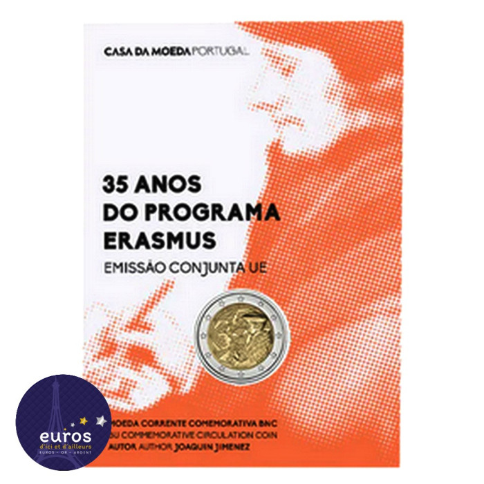 2 euros commémorative commune PORTUGAL 2022 - Erasmus - Brillant Universel