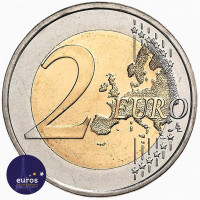 Revers de la pièce de 2 euros commémorative ESTONIE 2022 - Ukraine et Guerre - BU