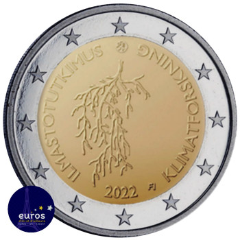 2 euros commémorative FINLANDE 2022 - Recherche Climatique - UNC