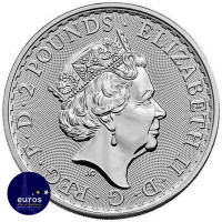 GRANDE-BRETAGNE 2023 - 2£ BRITANNIA - Effigie Reine Elizabeth II - 1oz argent 999,99‰ - Bullion Coin