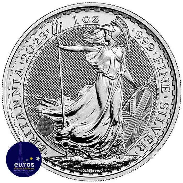 GRANDE-BRETAGNE 2023 - 2£ BRITANNIA - Roi CHARLES III - 1oz argent 999,99‰ - Bullion Coin
