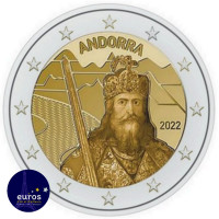 2 euros commémorative ANDORRE 2022 - La Légende de Charlemagne - Brillant Universel