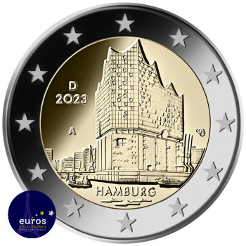 2 euros commémorative ALLEMAGNE 2023 - Etats Fédéraux : Elbphilharmonie - UNC