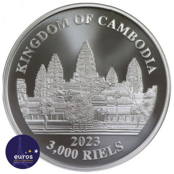 CAMBODGE 2023 - Les Tigres perdus du Cambodge - 1 oz argent pur à 999‰