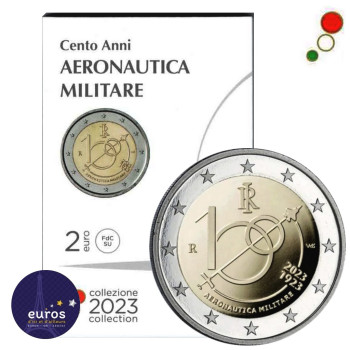 Coincard 2 euros commémorative ITALIE 2023 - Armée de l'Air Italienne - BU