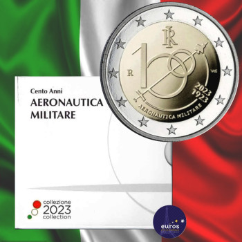 2 euros commémorative ITALIE 2023 - Armée de l'Air Italienne - Belle Épreuve