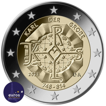 5 x 2 euros commémoratives ALLEMAGNE 2023 - ADFGJ - Charlemagne - UNC