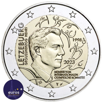 2 euros commémorative LUXEMBOURG 2023 - Membre du Comité International Olympique - UNC