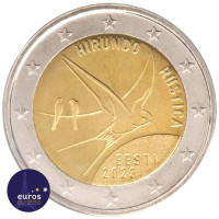2 euros commémorative ESTONIE 2023 - Hirondelle Rustique - UNC