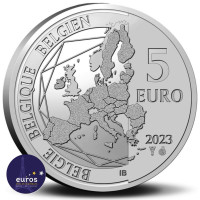 Coincard 5 euros BELGIQUE 2023 - Spirou et Fantasio - Version relief - BU