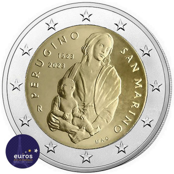 2 euros commémorative SAINT MARIN 2023 - Perugino - BU
