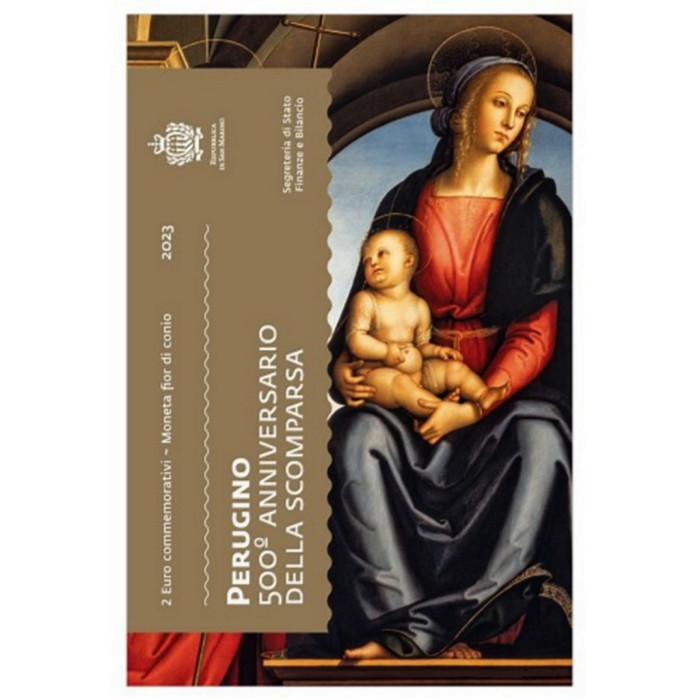 2 euros commémorative SAINT MARIN 2023 - Perugino