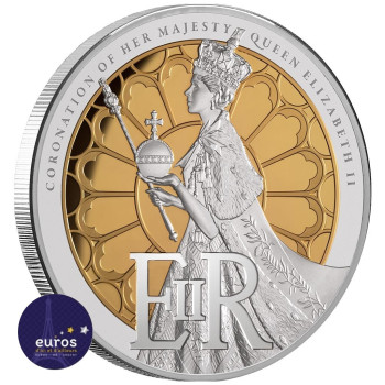 TOKELAU - 10$ NZD Couronnement de Sa Majesté La Reine 2023 - 5oz argent - Belle Épreuve
