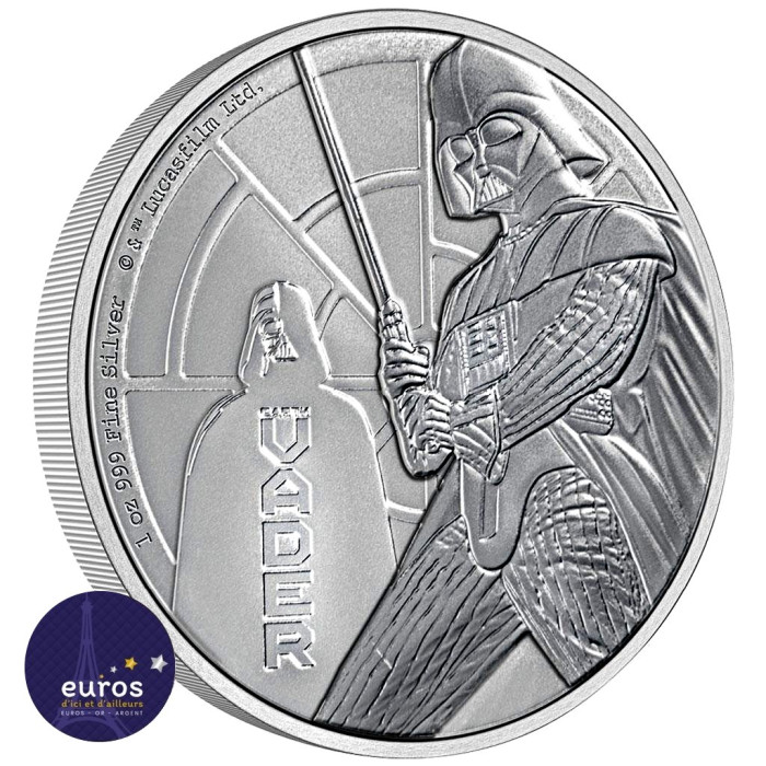 NIUE 2022 - 2$ NZD - Dark Vador™ - 1oz argent - Star Wars™ - Bullion Coin
