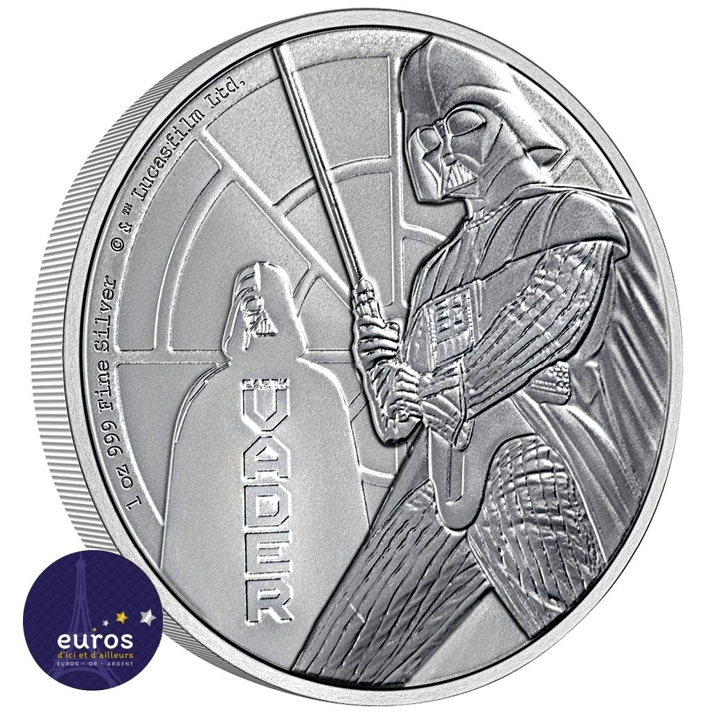 NIUE 2022 - 2$ NZD - Dark Vador™ - 1oz argent - Star Wars™ - Bullion Coin