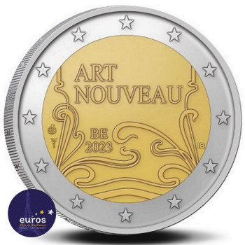 Coincard 2 euros BELGIQUE 2023 - Art nouveau - Flamand