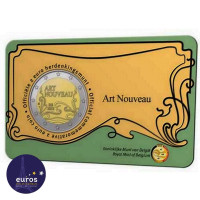 Coincard 2 euros commémorative BELGIQUE 2023 - Art Nouveau - Version Flamande - BU