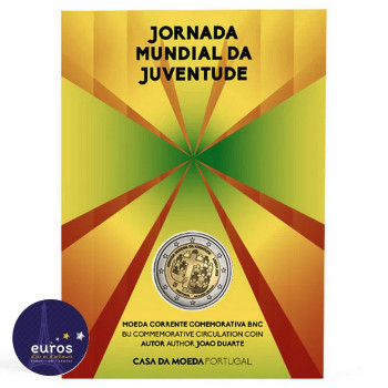 2 euros commémorative PORTUGAL 2023 - Journées mondiales de la jeunesse - Brillant Universel