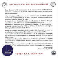 FRANCE 2015 - Bloc - Feuillet 69ème Salon Philatélique d'Automne n° F4986 - Notice explicative