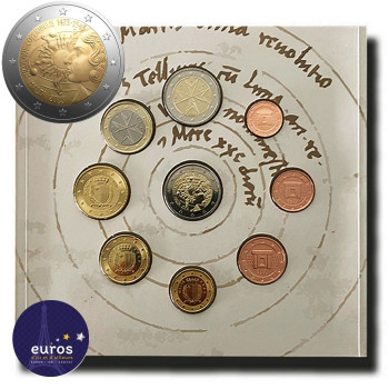 Set BU MALTE 2023 incluant la 2€ commémorative Nicolaus Copernicus - Brillant Universel