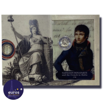 Coincard 2 euros commémorative MALTE 2023 - Napoléon Bonaparte et la France