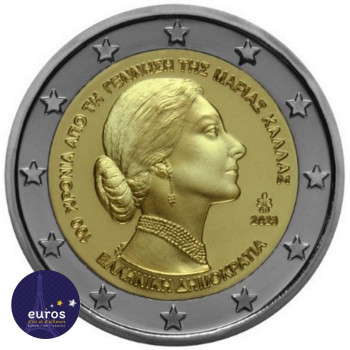 2 euros commémorative Grèce 2023 - Maria Callas - UNC
