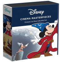 Fourreau pièce NIUE 2023 - 10 $ NZD - Fantasia™ : Disney™ Cinéma Masterpieces - 3oz argent - Belle Épreuve Colorisée