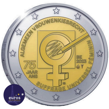 2 euros commémorative BELGIQUE 2023 - Suffrage Universel des Femmes - Brillant Universel 1