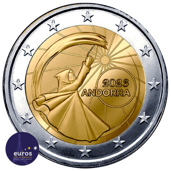 2 euros commémorative ANDORRE 2023 - Fête du Solstice d’été - Brillant Universel 2