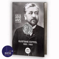 Blister de la pièce de 10 euros FRANCE 2023 - 100ème anniversaire de la disparition de Gustave Eiffel - Argent - UNC 1