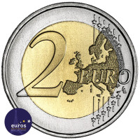 Revers de la pièce de 2 euros commémorative PORTUGAL 2023 - Commémoration de la paix entre les nations - UNC
