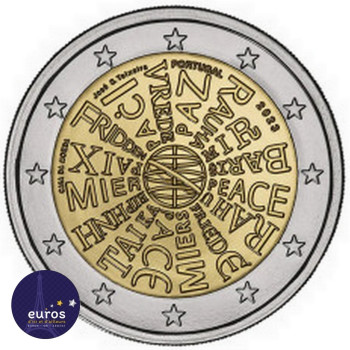2 euros commémorative PORTUGAL 2023 - Commémoration de la paix entre les nations - Brillant Universel blister