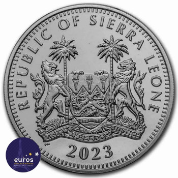 Sierra Leone 2023 - Dieux égyptiens - Osiris - 2oz Ag 0.999 - Colorisé