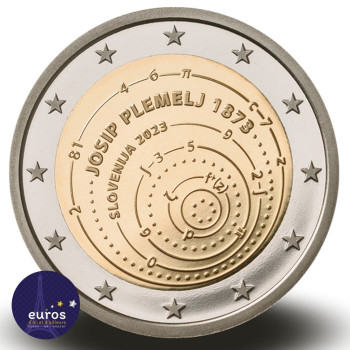 Rouleau 25 x 2 euros commémoratives SLOVÉNIE 2023 - 150ème Anniversaire de la Naissance du Mathématicien Josip PLEMELJ - UNC