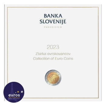 Set BU SLOVENIE 2023 - Série 1 cent à 2 euros + 2€ et 3€ commémoratives