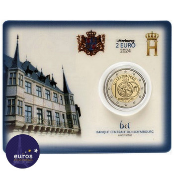 LUXEMBURG 2 Euro Coin 2024 - Feierstëppler - BU in Coincard - With Mintmark