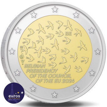 2 euros commémorative BELGIQUE 2024 - Présidence de l'UE - Brillant Universel