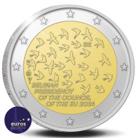 Belgium 2 Euro Coin 2024 - EU presidency - Proof in Case